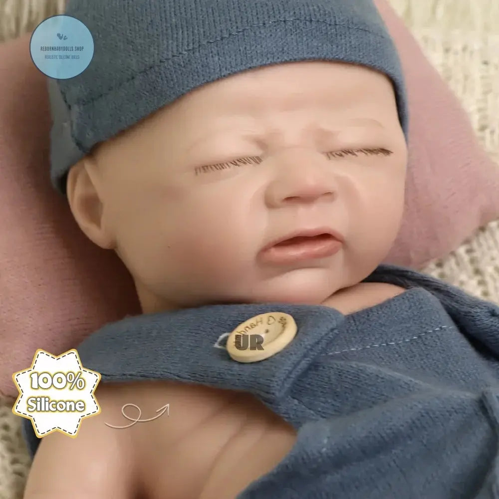 Image of Reborn Baby Dolls 45 Cm 100% Platinum Solid Silicone Reborn Baby Boy