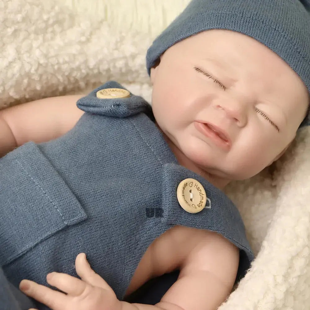 Image of Reborn Baby Dolls 45 Cm 100% Platinum Solid Silicone Reborn Baby Boy