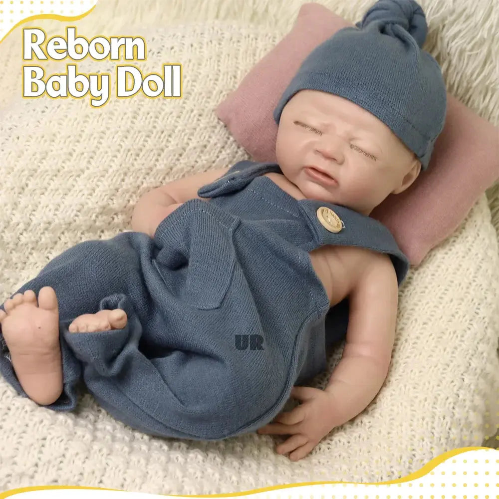 Image of Reborn Baby Dolls 45 Cm 100% Platinum Solid Silicone Reborn Baby Boy
