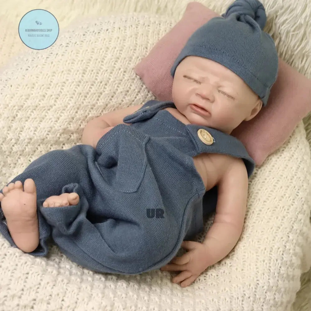 Image of Reborn Baby Dolls 45 Cm 100% Platinum Solid Silicone Reborn Baby Boy