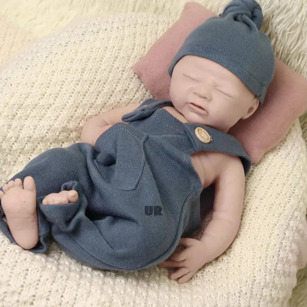 Image of Reborn Baby Dolls 45 Cm 100% Platinum Solid Silicone Reborn Baby Boy