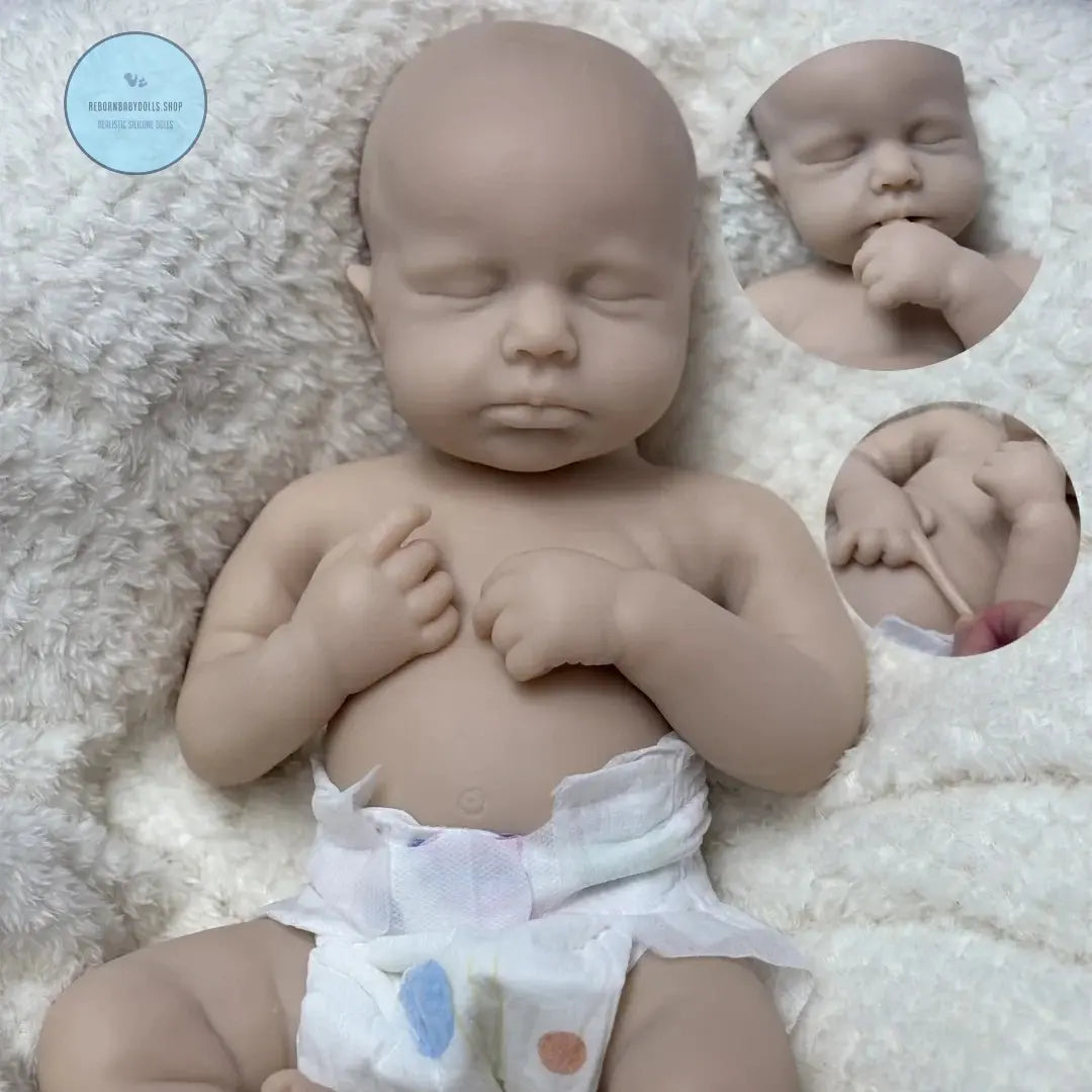 Image of Reborn Baby Dolls 45Cm Can Open Mouth &Washable Painted Loulou Solid