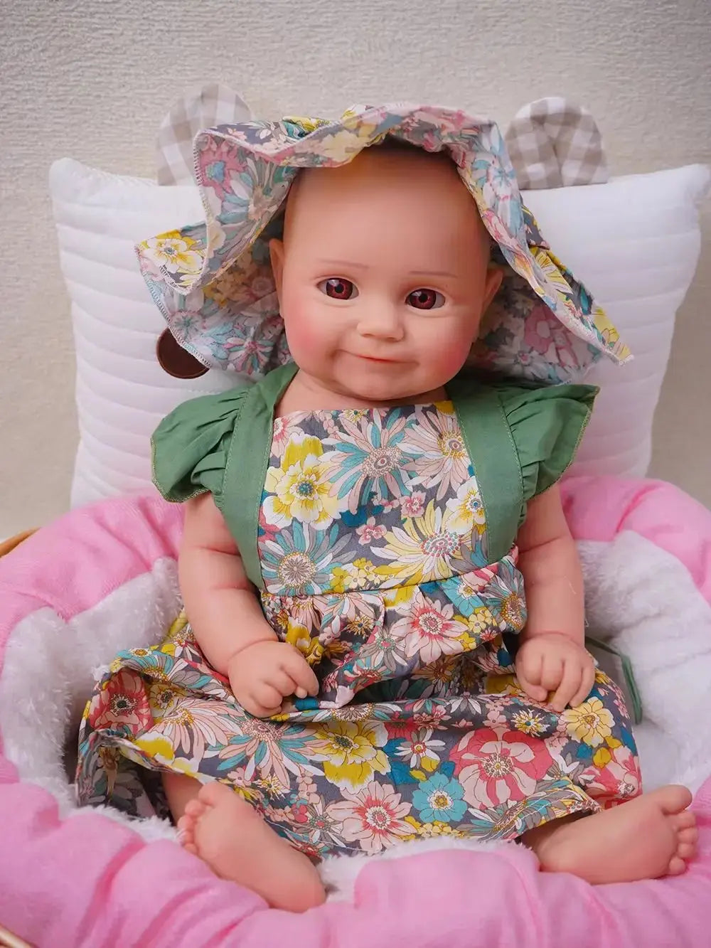 Image of Reborn Baby Dolls 47 Cm Full Silicone Reborn Doll Dressable Make-Up