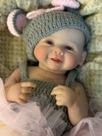 Image of Reborn Baby Dolls 50Cm Cuddly Vivienne Bebe Reborn Girl With Painted