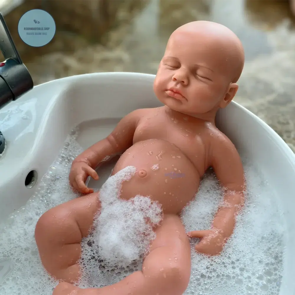 Image of Reborn Baby Dolls 50Cm Whole Body Solid Handamde Silicone Reborn Baby