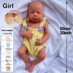 Image of Reborn Baby Dolls 50Cm Whole Body Solid Handamde Silicone Reborn Baby