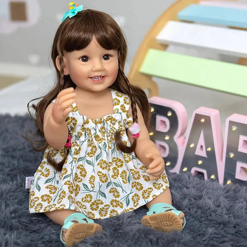 Image of Reborn Baby Dolls 55Cm Reborn Baby Dolls Toddler Smile Girl Cammi