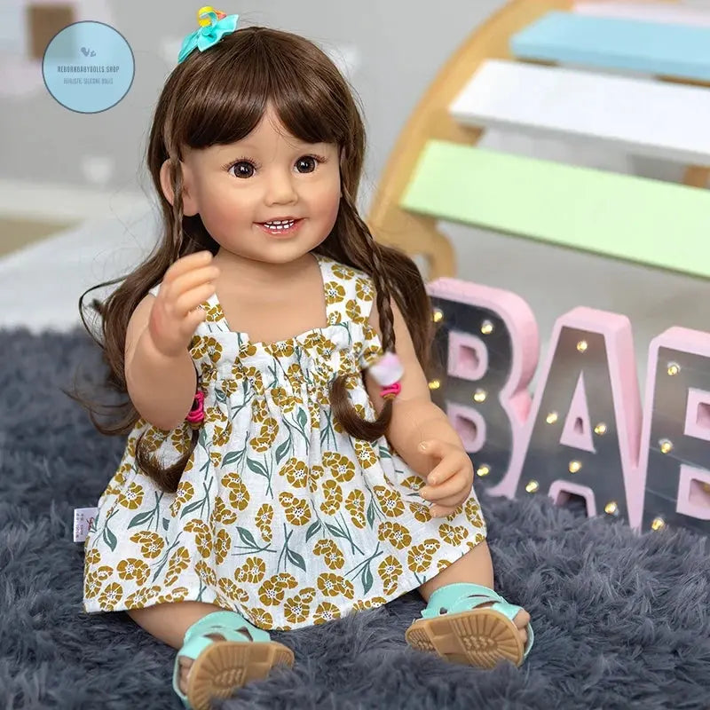 Image of Reborn Baby Dolls 55Cm Reborn Baby Dolls Toddler Smile Girl Cammi