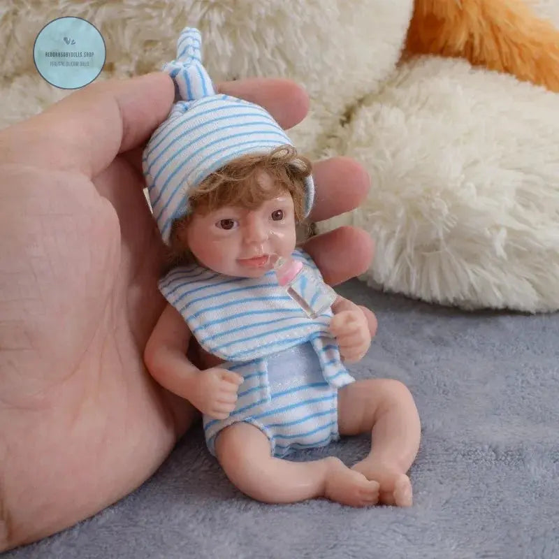 Image of Reborn Baby Dolls 6 Inch Mini Baby Reborn Silicone Boy Doll Realistic