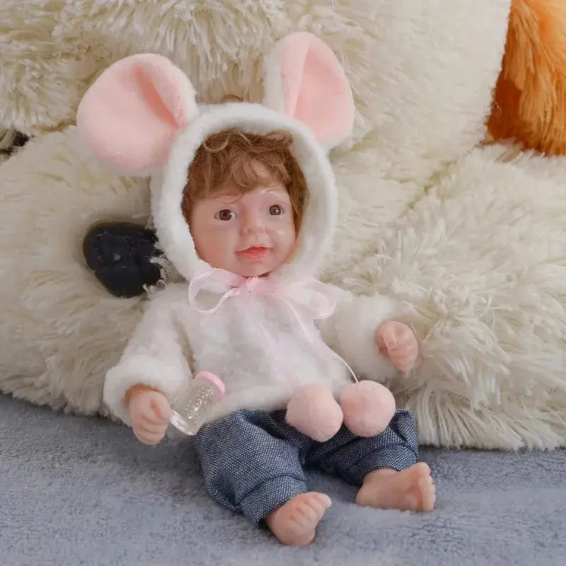 Image of Reborn Baby Dolls 6 Inch Mini Baby Reborn Silicone Boy Doll Realistic