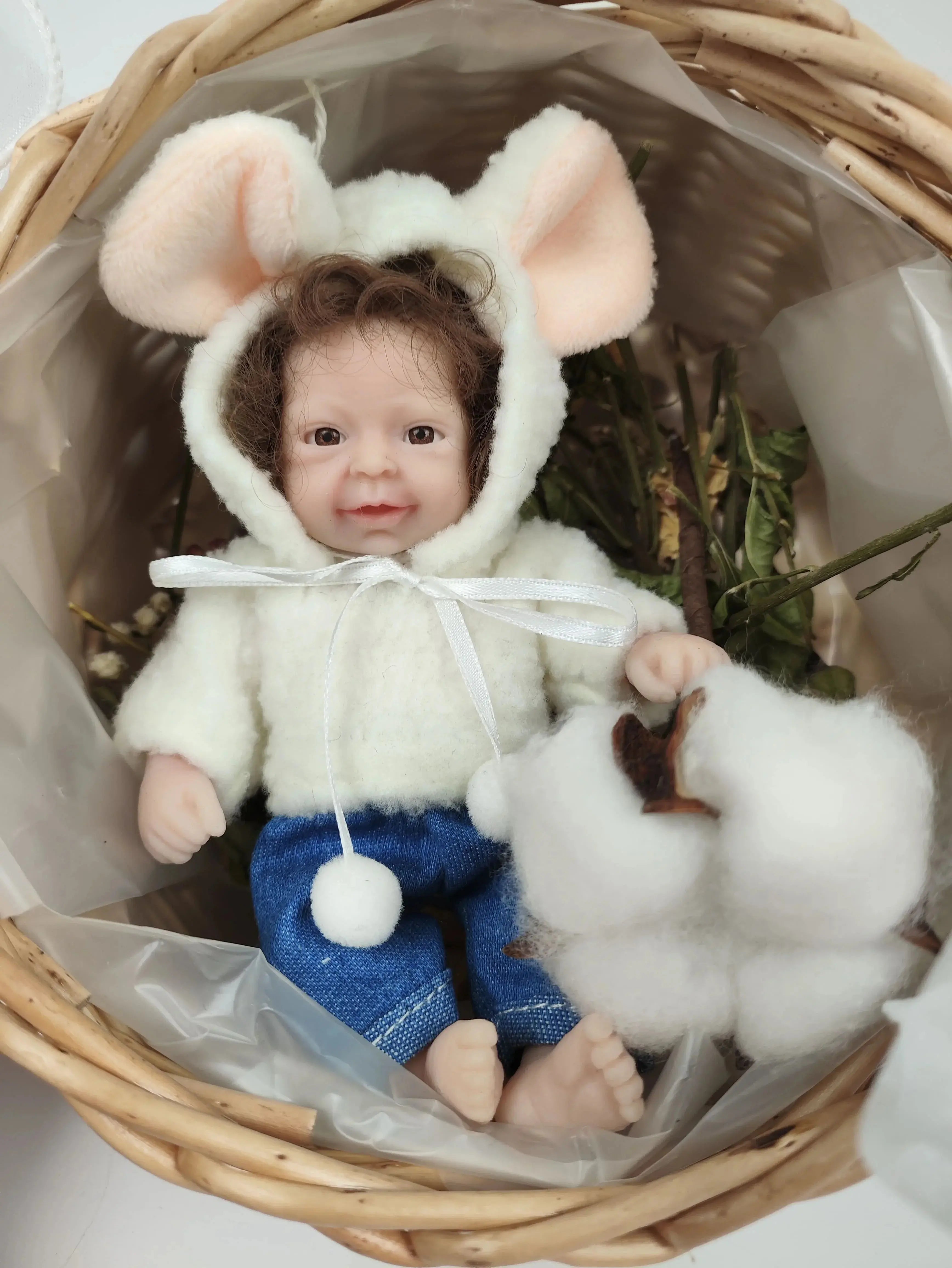 Image of Reborn Baby Dolls 6 Inch Mini Baby Reborn Silicone Boy Doll Realistic