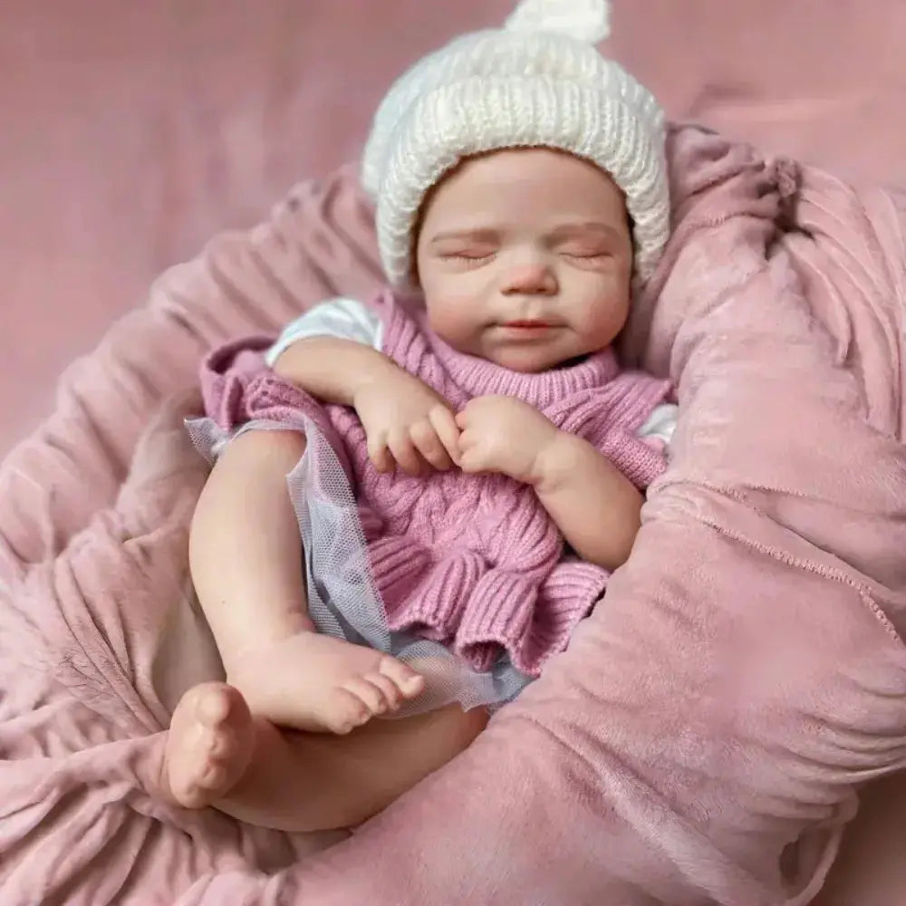 Image of Reborn Baby Dolls Aizwa1 18 Inch Lifelike Bebe Pascale Handmade