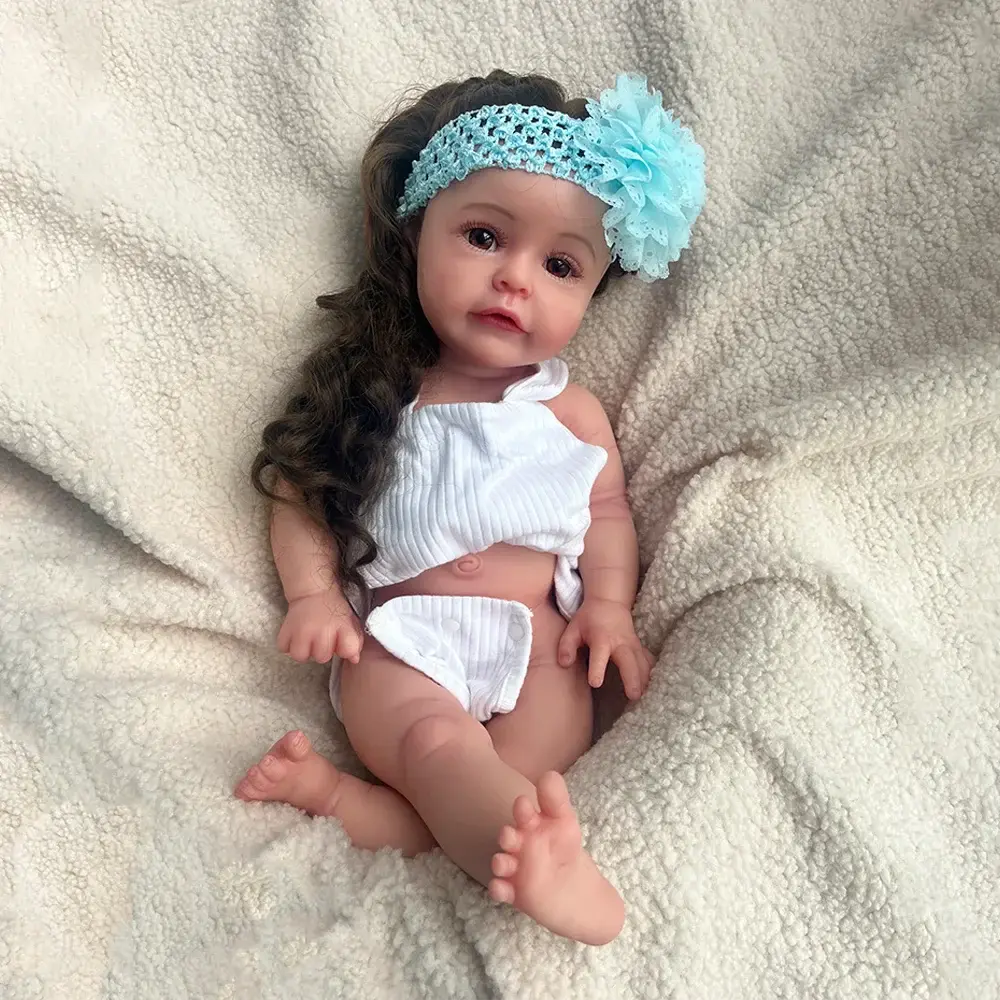 Image of Reborn Baby Dolls Artist Collectibles Realistic 20" Soft Silicone