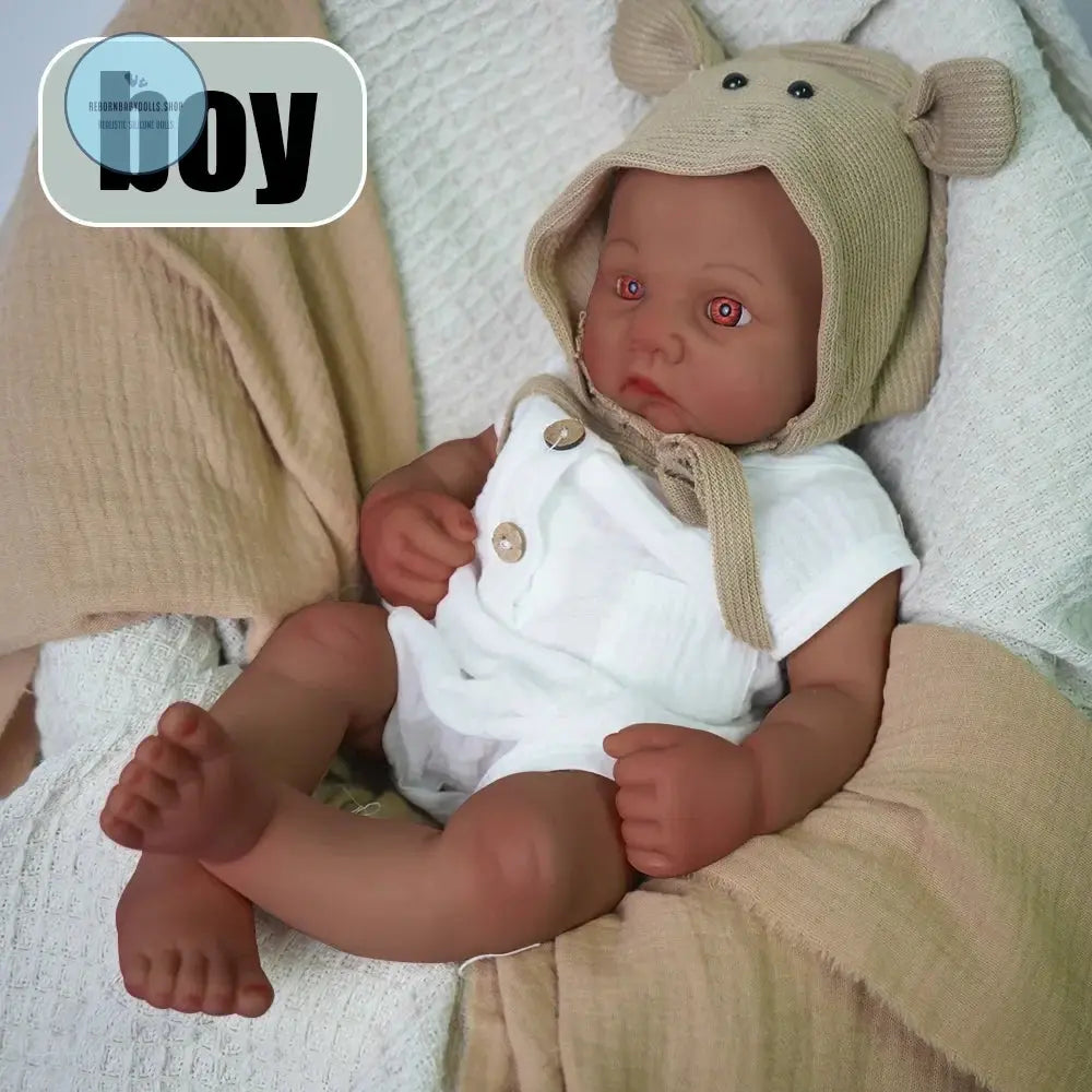 Image of Reborn Baby Dolls Baby Like Touch 41Cm All Silicone Boy Reincarnation