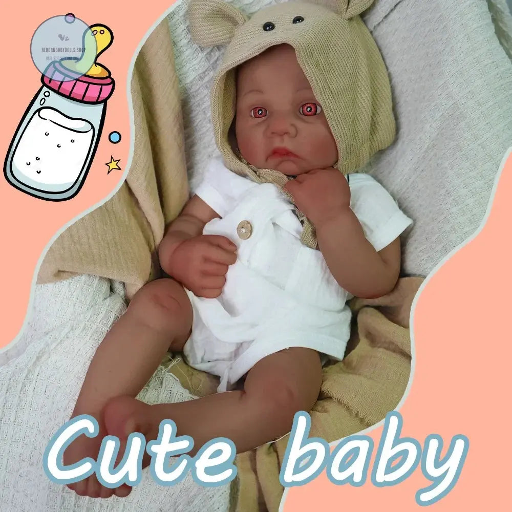 Image of Reborn Baby Dolls Baby Like Touch 41Cm All Silicone Boy Reincarnation