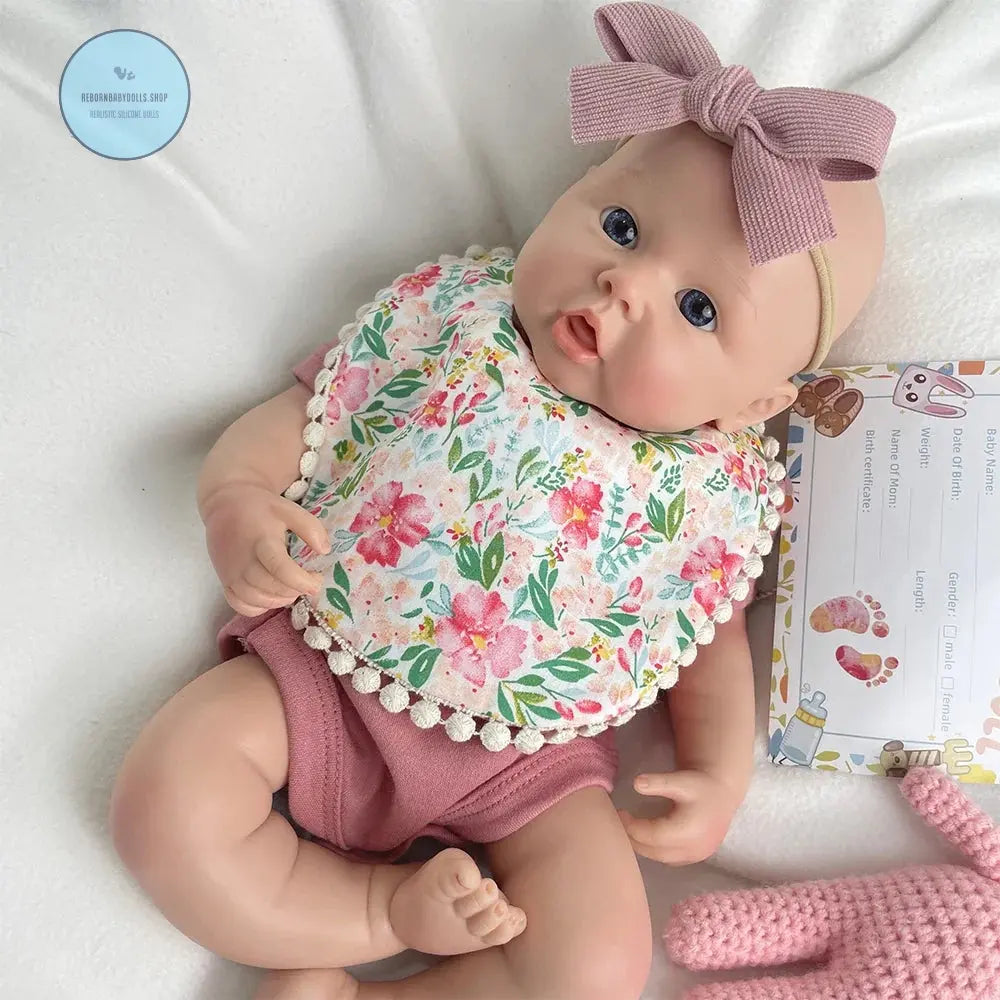 Image of Reborn Baby Dolls Chubby Flexible Handmade Silicone Reborn Baby Girl