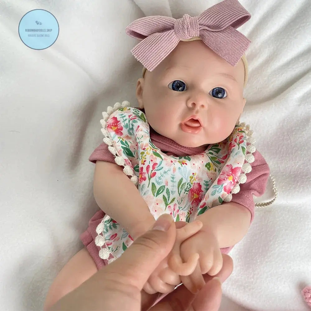 Image of Reborn Baby Dolls Chubby Flexible Handmade Silicone Reborn Baby Girl