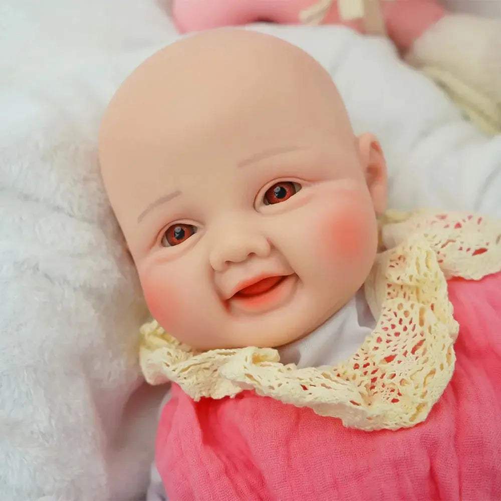 Image of Reborn Baby Dolls Exquisite Smile With Open Eyes! 17.3-Inch Medical