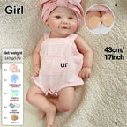 Image of Reborn Baby Dolls Full Body Silicone Reborn Baby Girl Doll Lovely