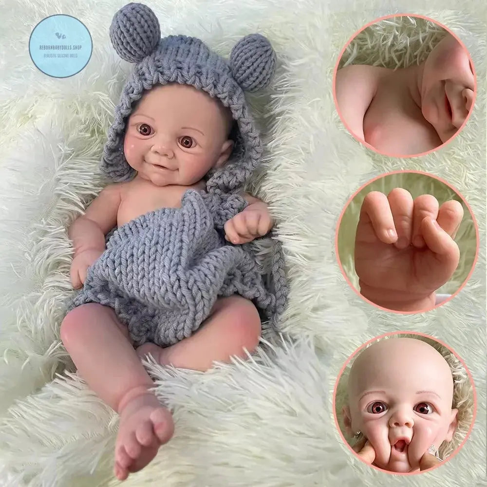 Image of Reborn Baby Dolls Full Body Silicone Soft 18 Inch Lifelike Silicone