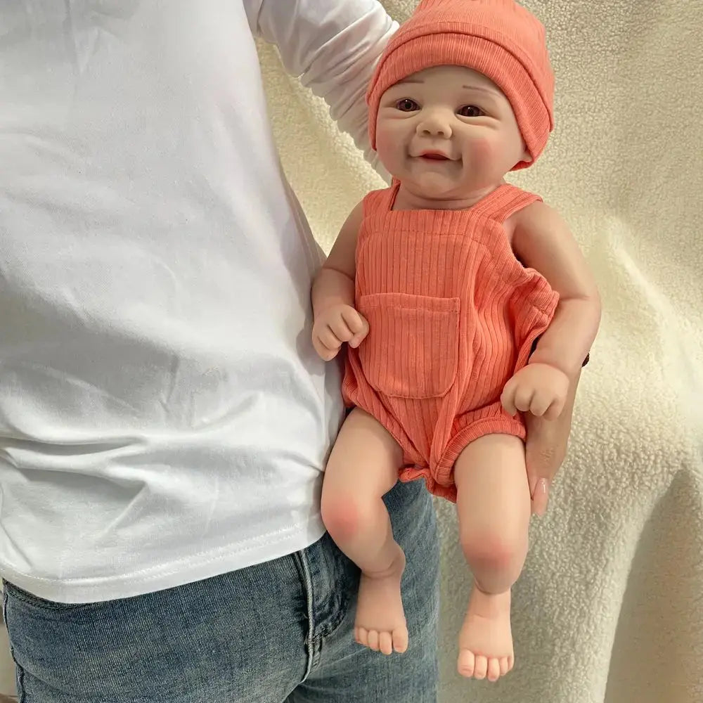 Image of Reborn Baby Dolls Full Body Silicone Soft 18 Inch Lifelike Silicone