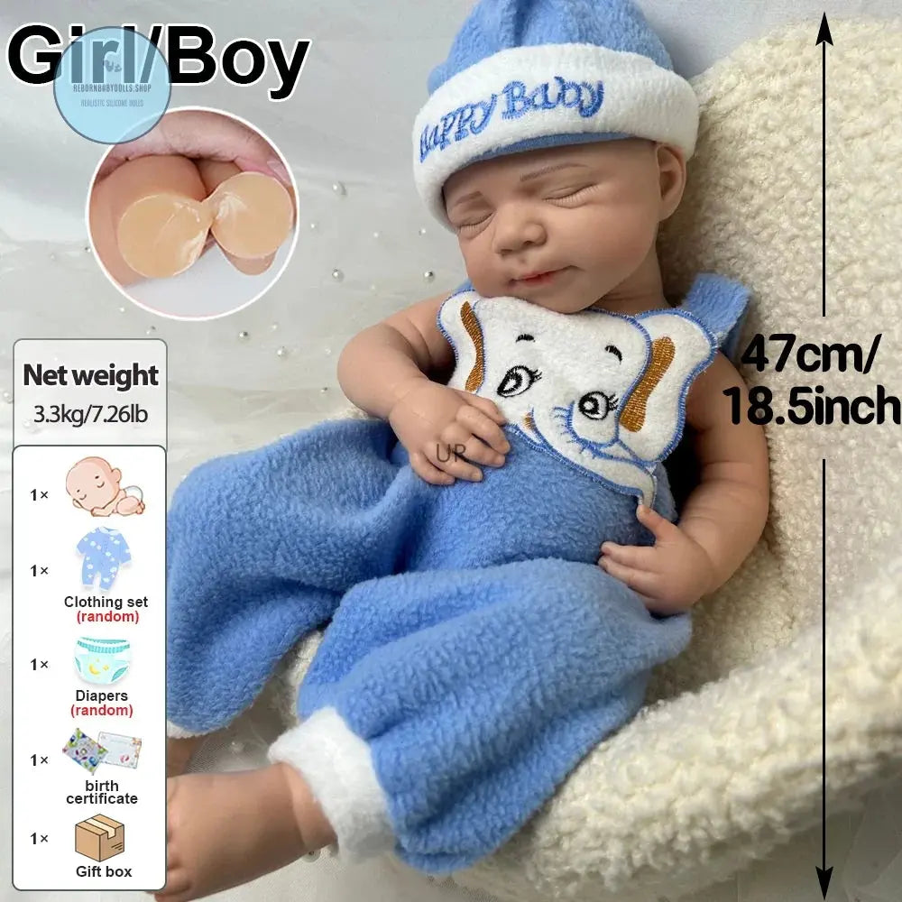 Image of Reborn Baby Dolls Full Body Soft Silicone Reborn Baby Boy/Girl