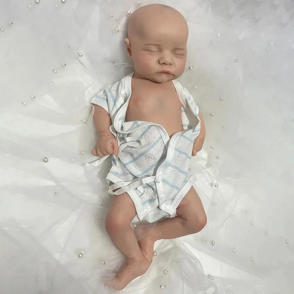 Image of Reborn Baby Dolls Handmade 18" Full Body Silicone Reborn Bebe Boy