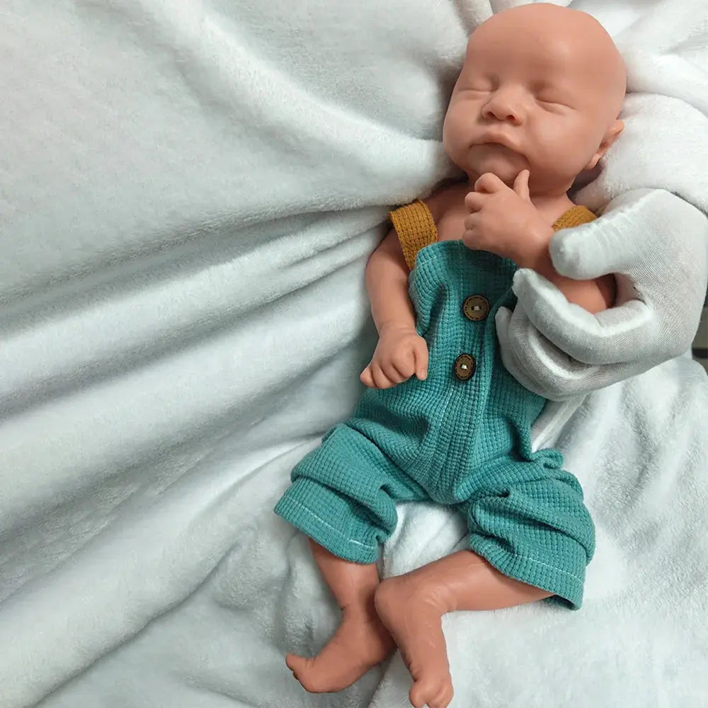 Image of Reborn Baby Dolls Handmade 18" Full Body Silicone Reborn Bebe Boy