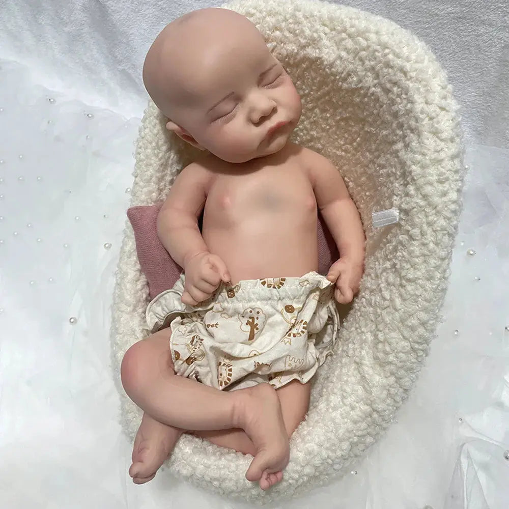 Image of Reborn Baby Dolls Handmade 18" Full Body Silicone Reborn Bebe Boy