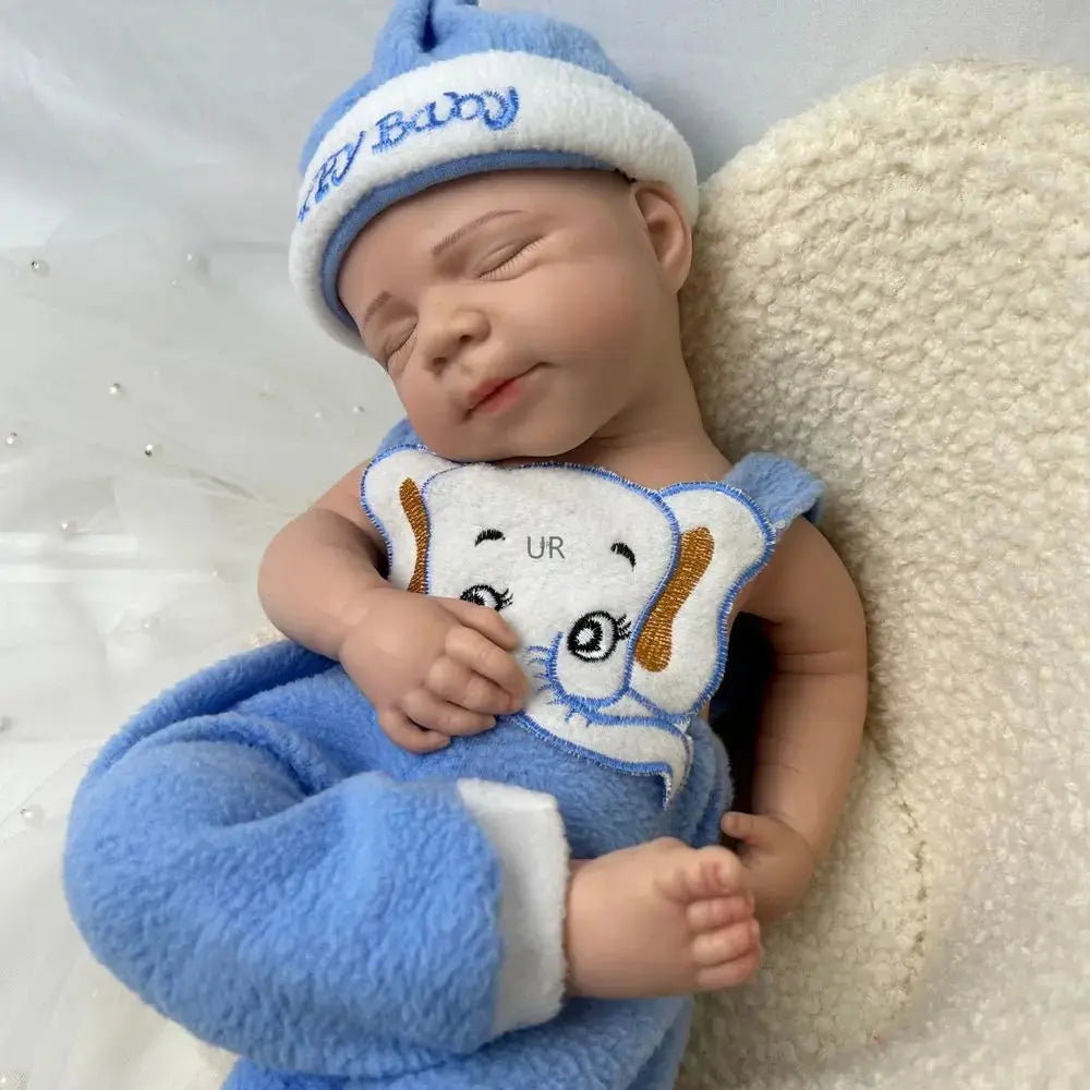 Image of Reborn Baby Dolls Handmade 19Inch Pascale Platinum Silicone Reborn