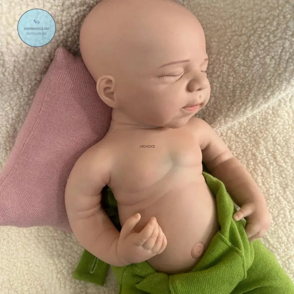 Image of Reborn Baby Dolls Handmade 19Inch Pascale Platinum Silicone Reborn