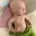 Image of Reborn Baby Dolls Handmade 19Inch Pascale Platinum Silicone Reborn