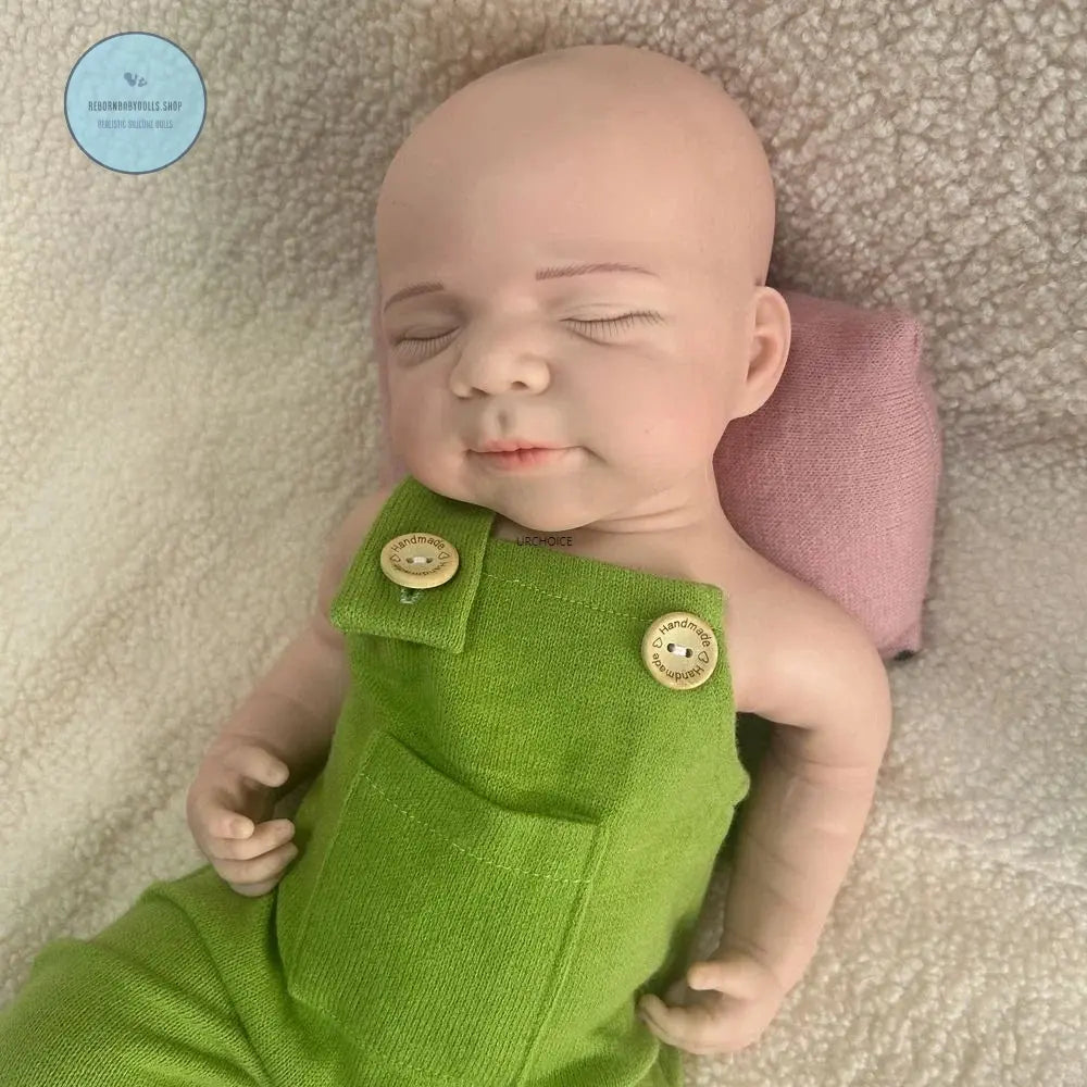 Image of Reborn Baby Dolls Handmade 19Inch Pascale Platinum Silicone Reborn