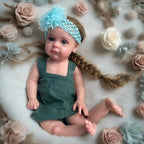 Image of Reborn Baby Dolls Handmade Solid 20Inch Silicone Reborn Baby Girl