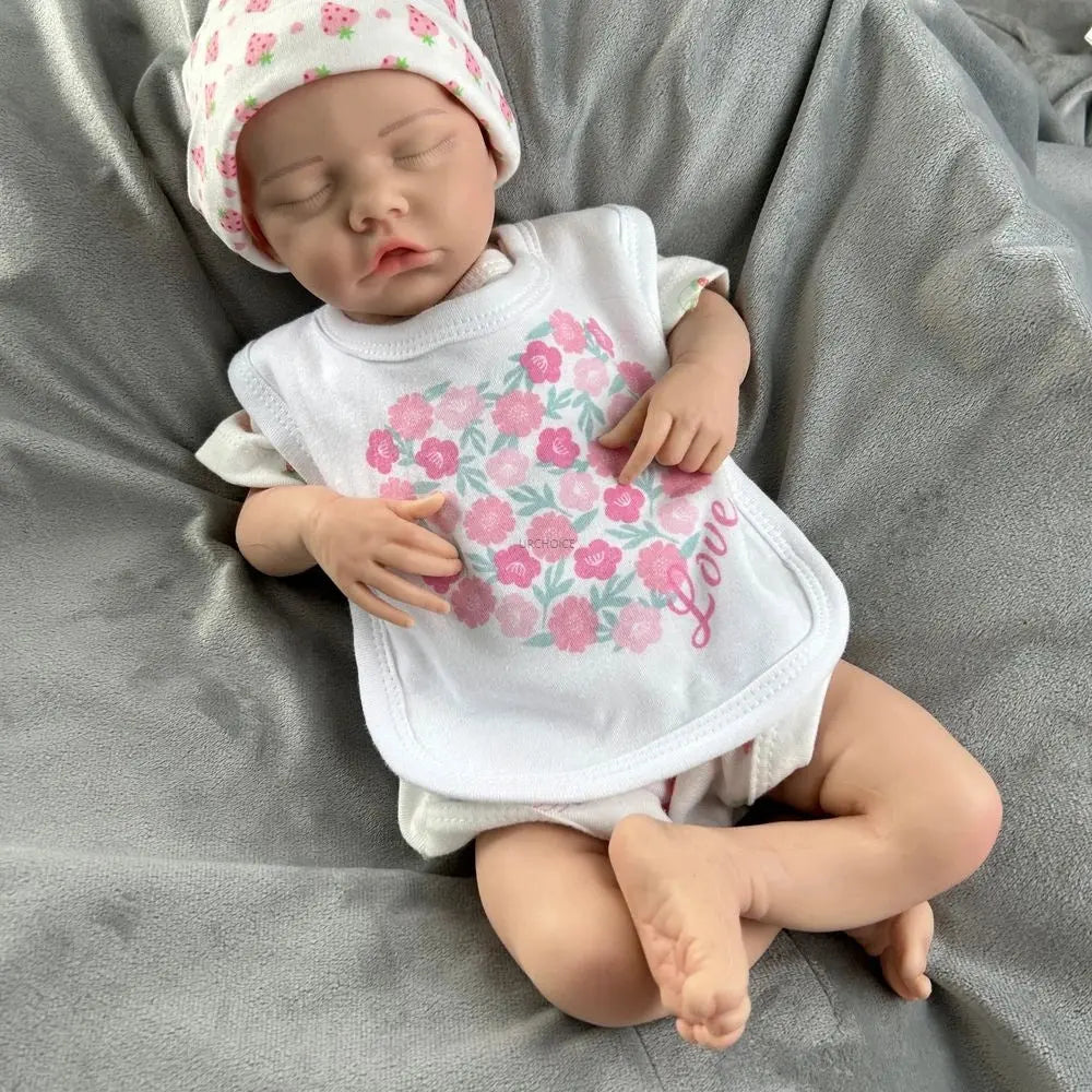 Image of Reborn Baby Dolls Highly Detailed 3D Skin Silicone Reborn Baby Girl