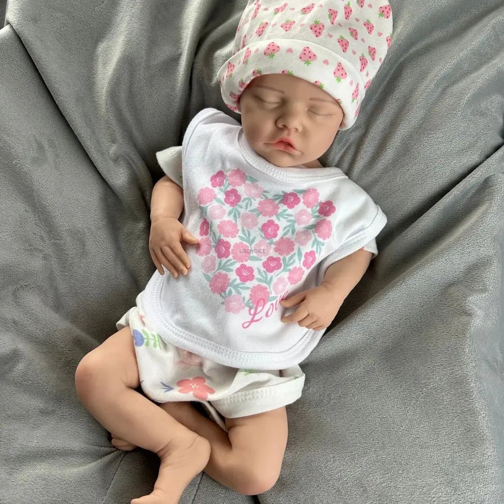 Image of Reborn Baby Dolls Highly Detailed 3D Skin Silicone Reborn Baby Girl