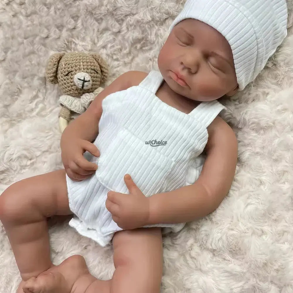 Image of Reborn Baby Dolls Lifelike 20" Silicone Reborn Doll Handmade Soft