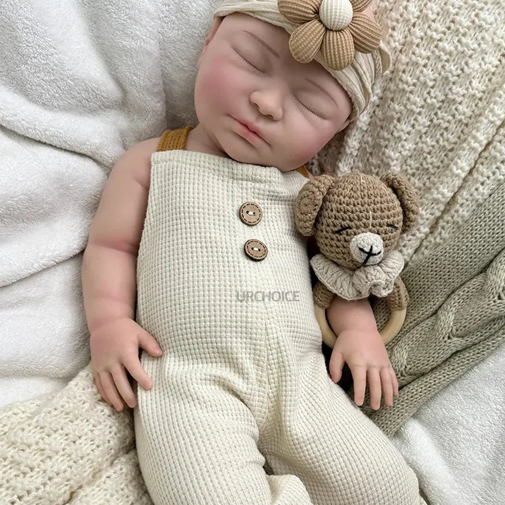 Image of Reborn Baby Dolls Lifelike 22" Soft Silicone Reborn Baby Girl