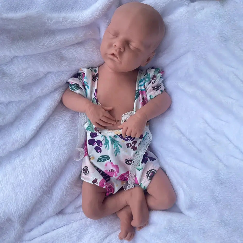 Image of Reborn Baby Dolls Lifelike Full Body Platinum Silicone Baby Girl