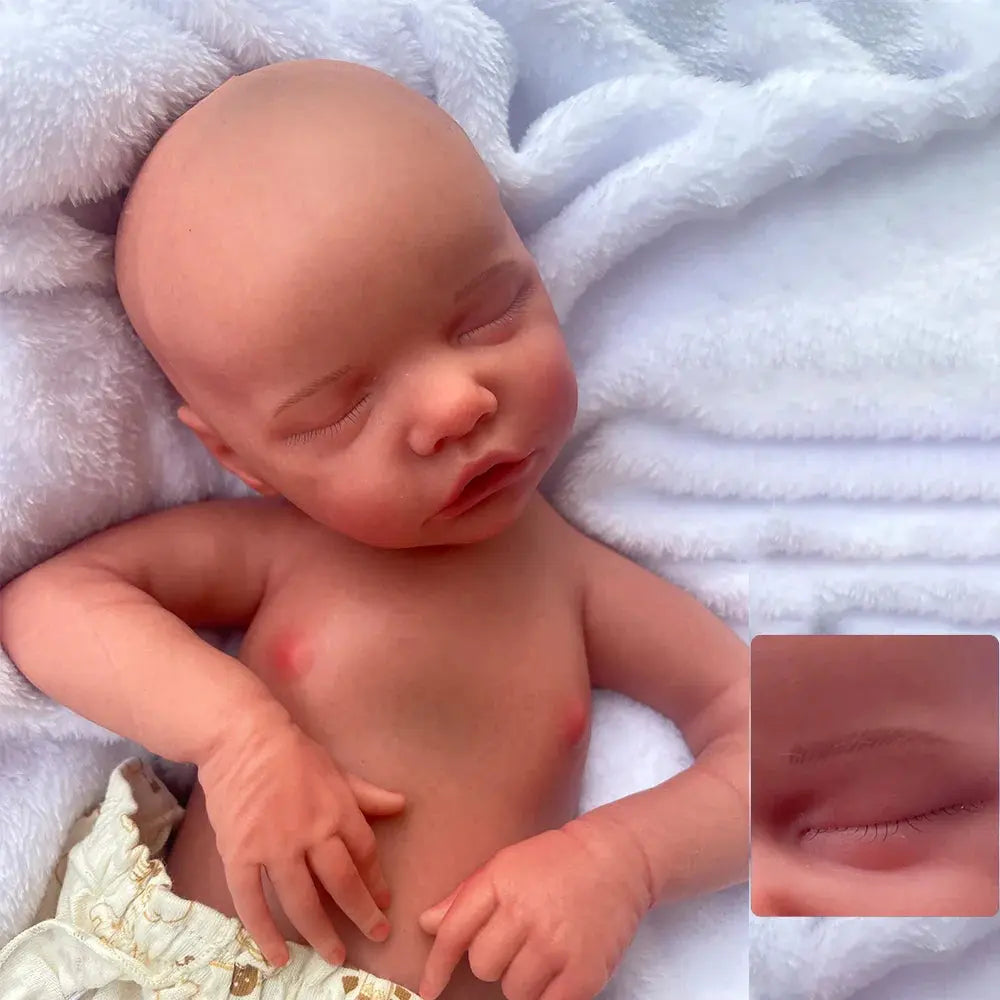 Image of Reborn Baby Dolls Lifelike Full Body Platinum Silicone Baby Girl