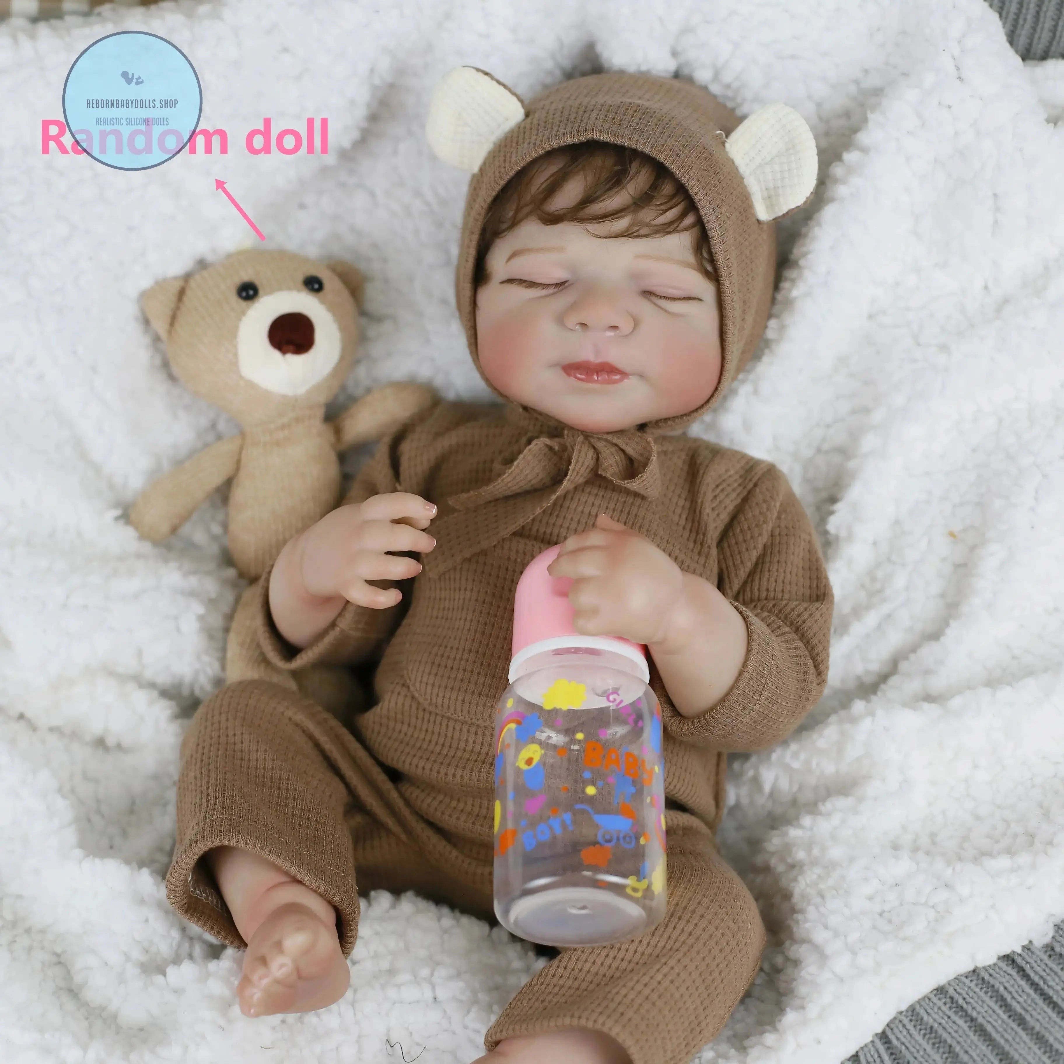 Image of Reborn Baby Dolls Lifereborn 19Inch 3D-Painting Skin Lifelike  Soft