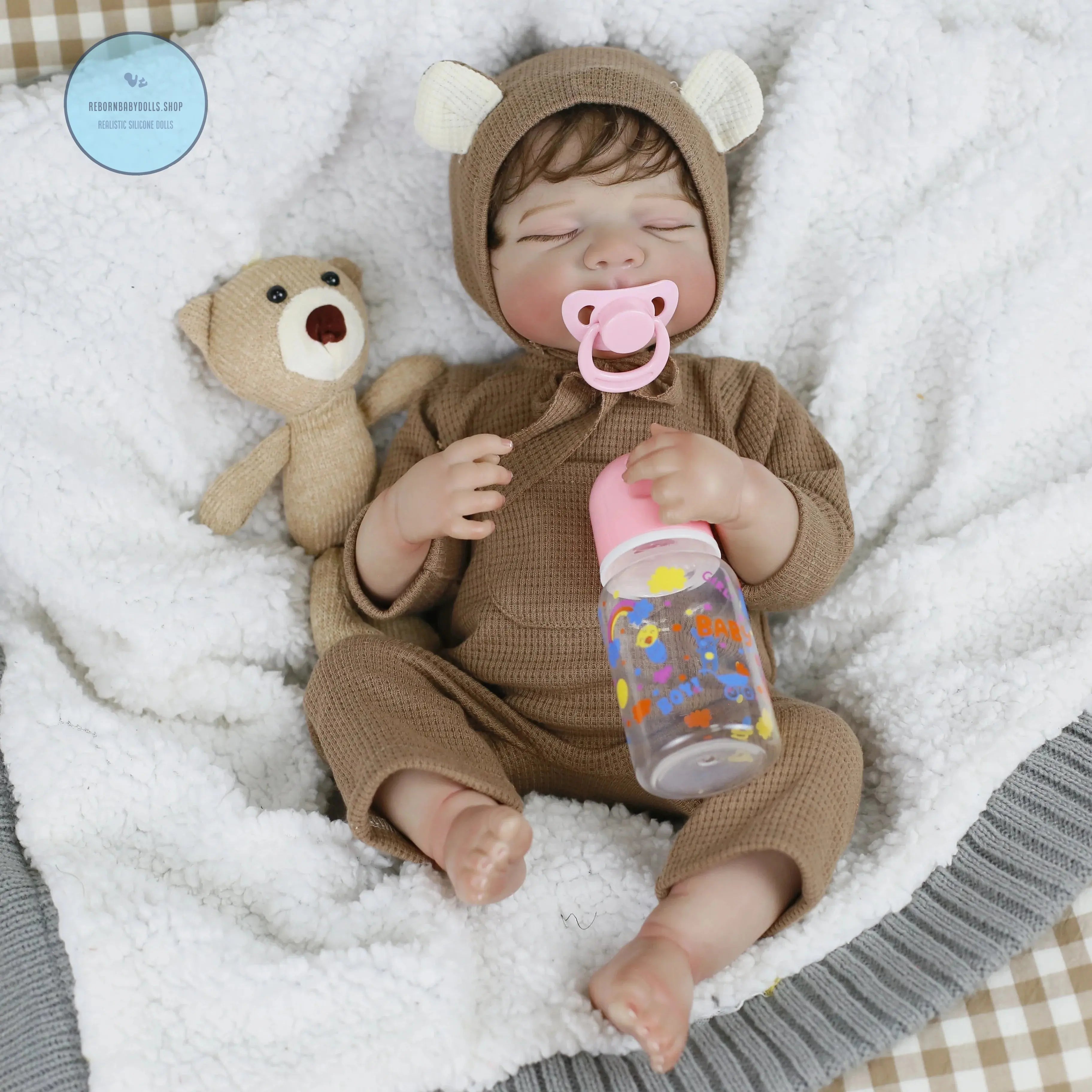 Image of Reborn Baby Dolls Lifereborn 19Inch 3D-Painting Skin Lifelike  Soft