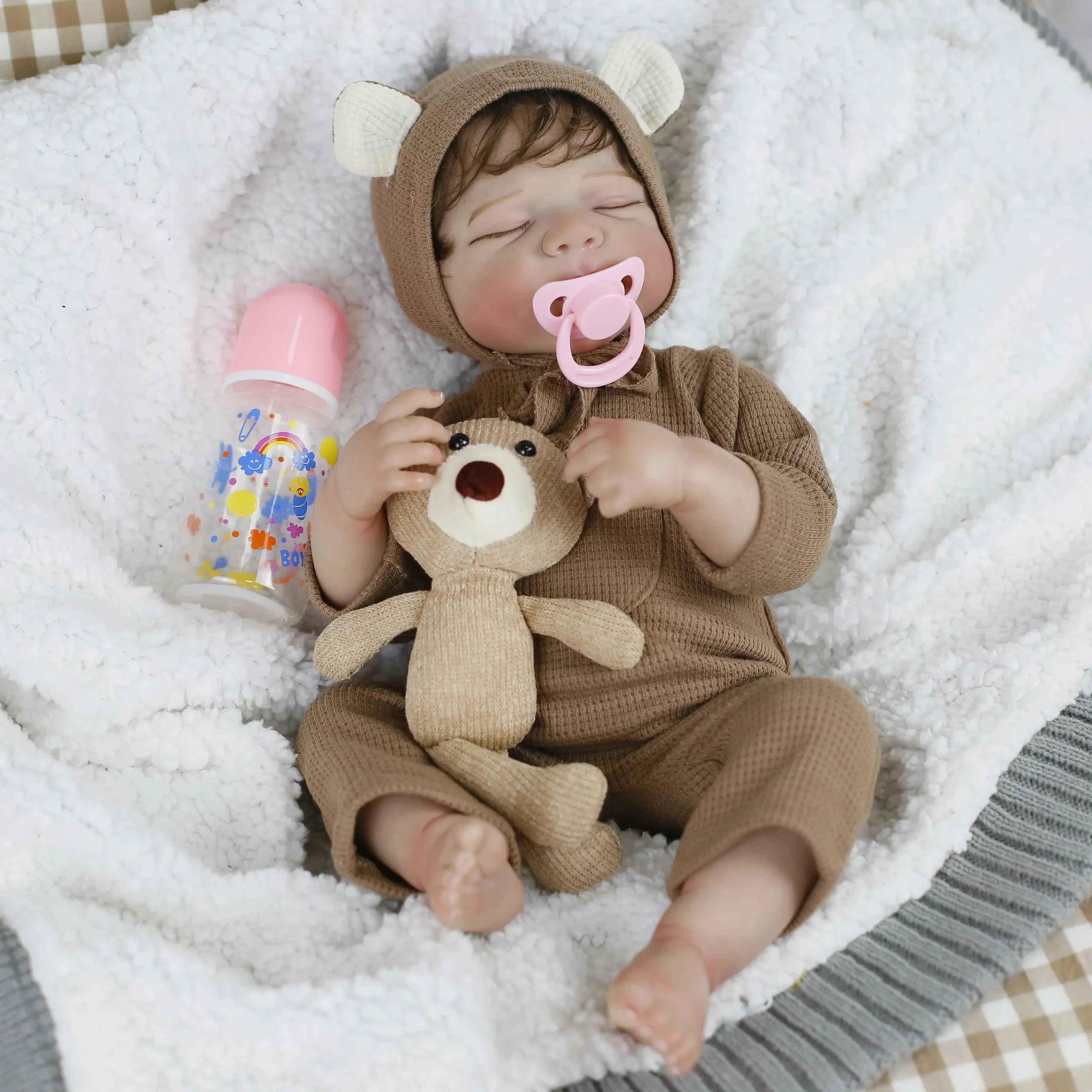 Image of Reborn Baby Dolls Lifereborn 19Inch 3D-Painting Skin Lifelike  Soft