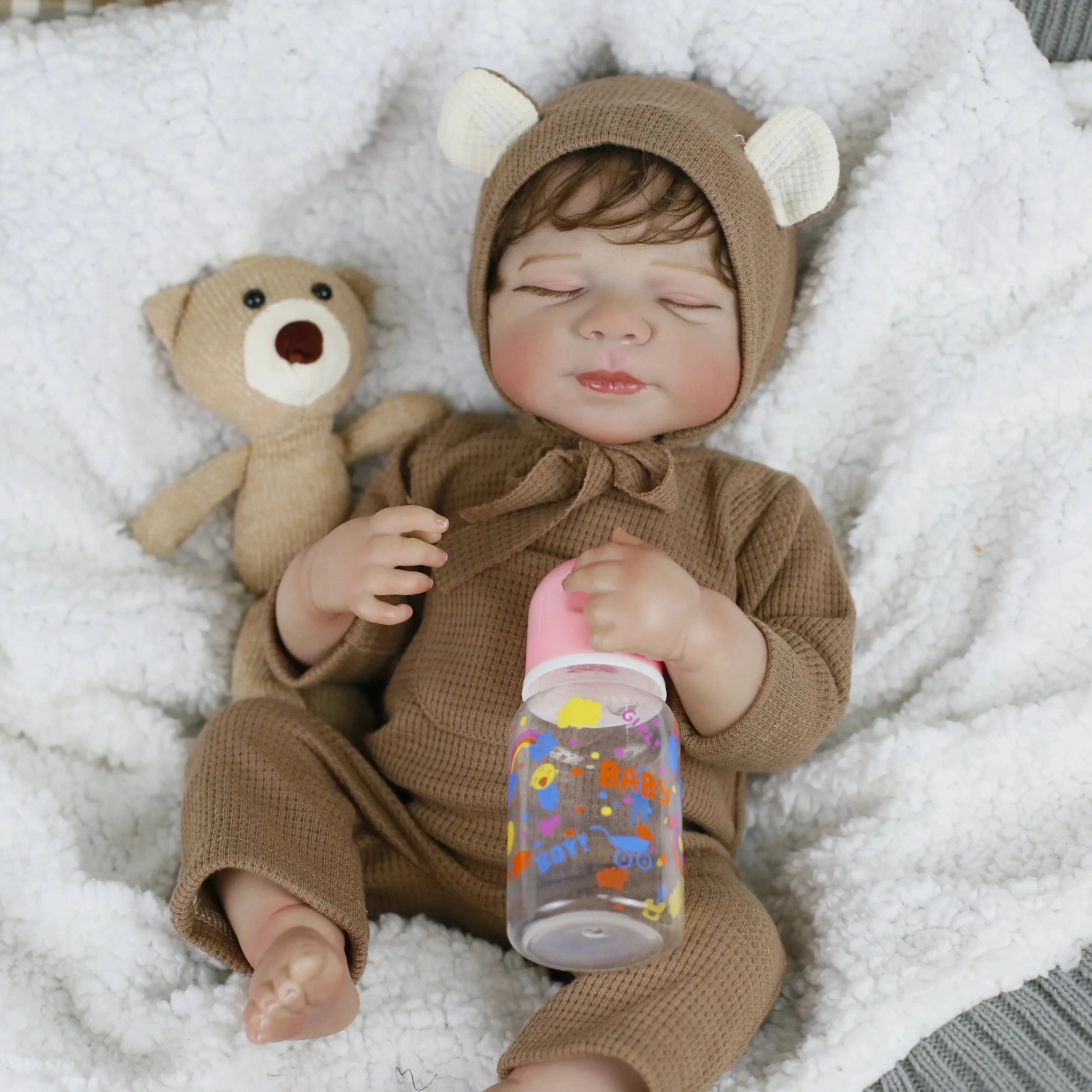 Image of Reborn Baby Dolls Lifereborn 19Inch 3D-Painting Skin Lifelike  Soft