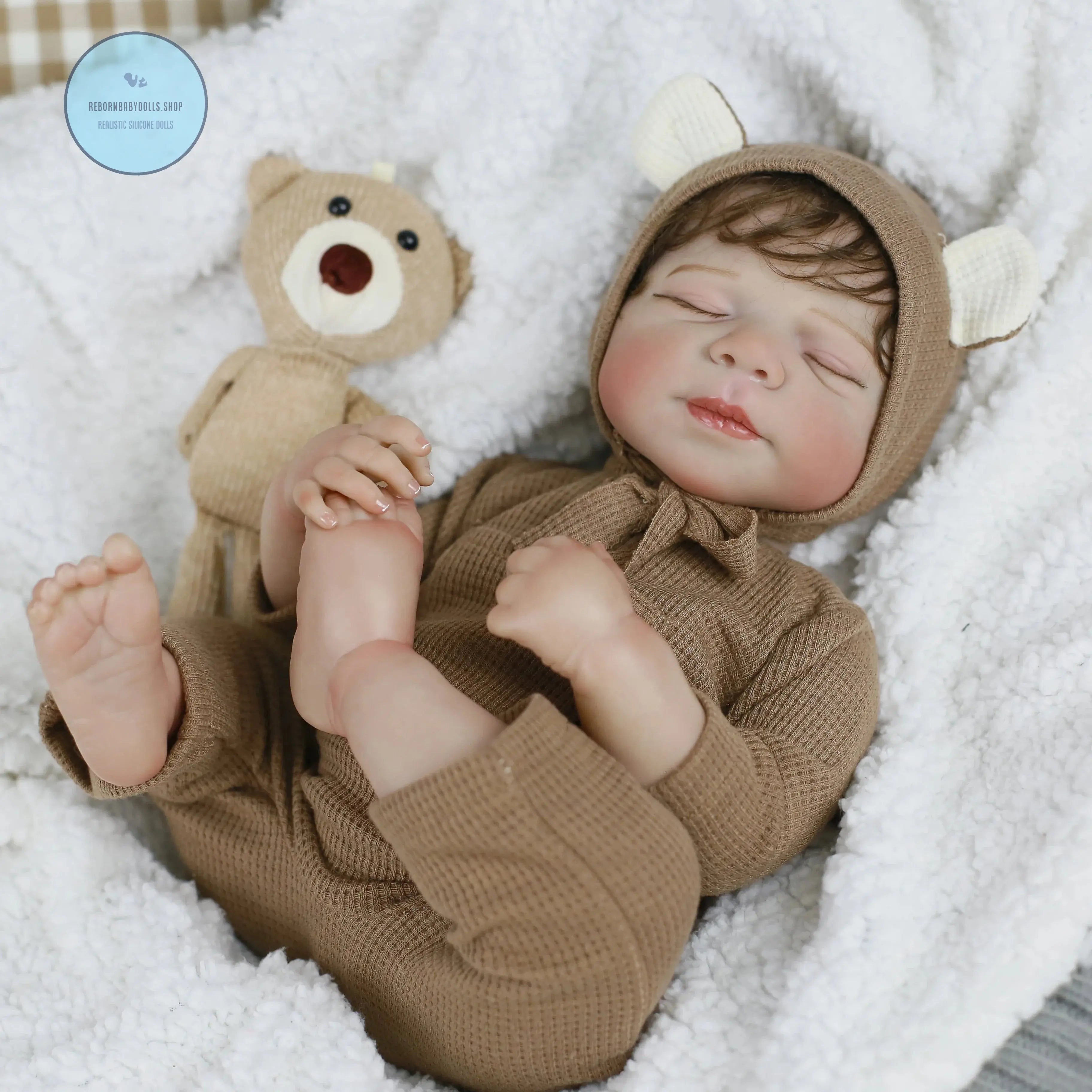 Image of Reborn Baby Dolls Lifereborn 19Inch 3D-Painting Skin Lifelike  Soft
