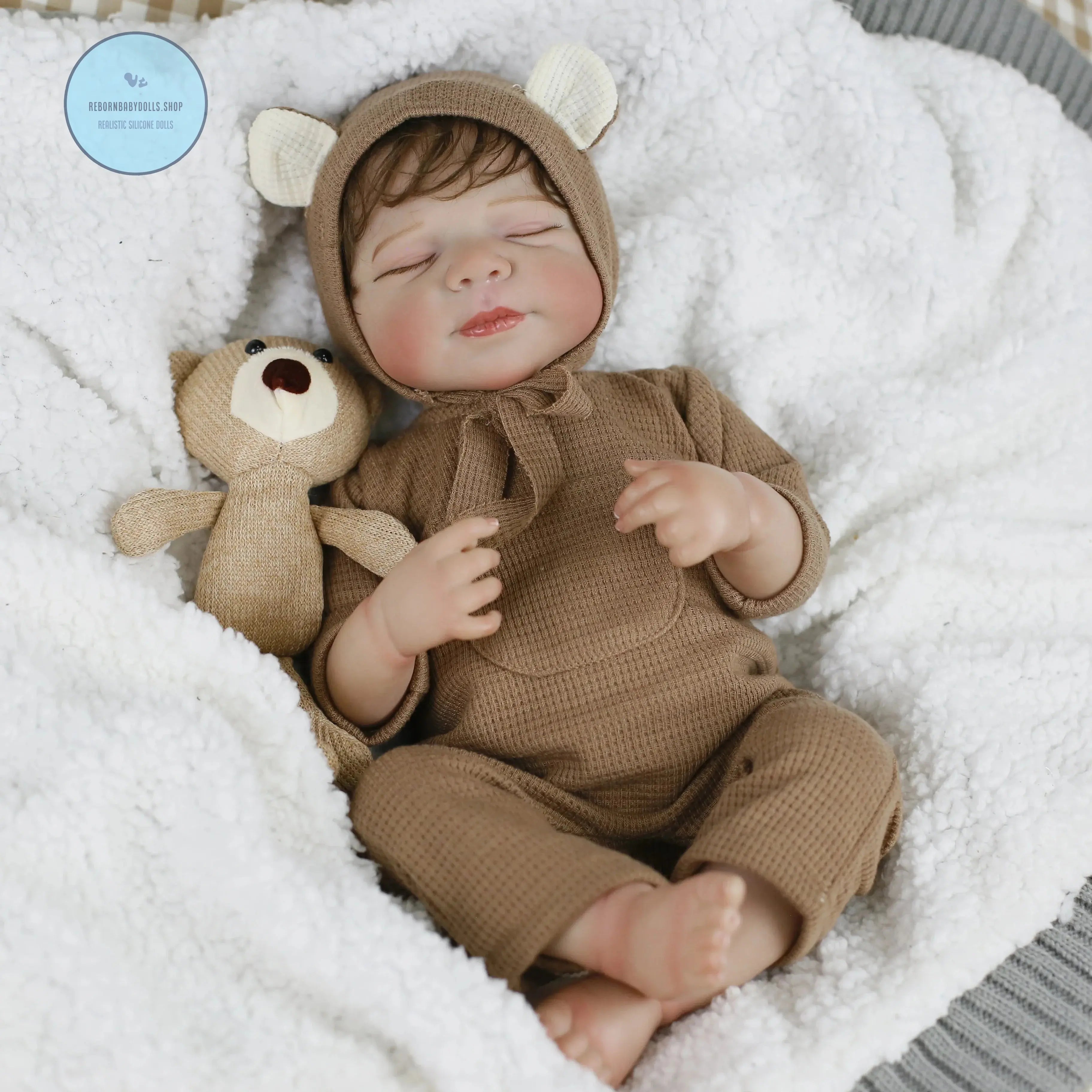 Image of Reborn Baby Dolls Lifereborn 19Inch 3D-Painting Skin Lifelike  Soft