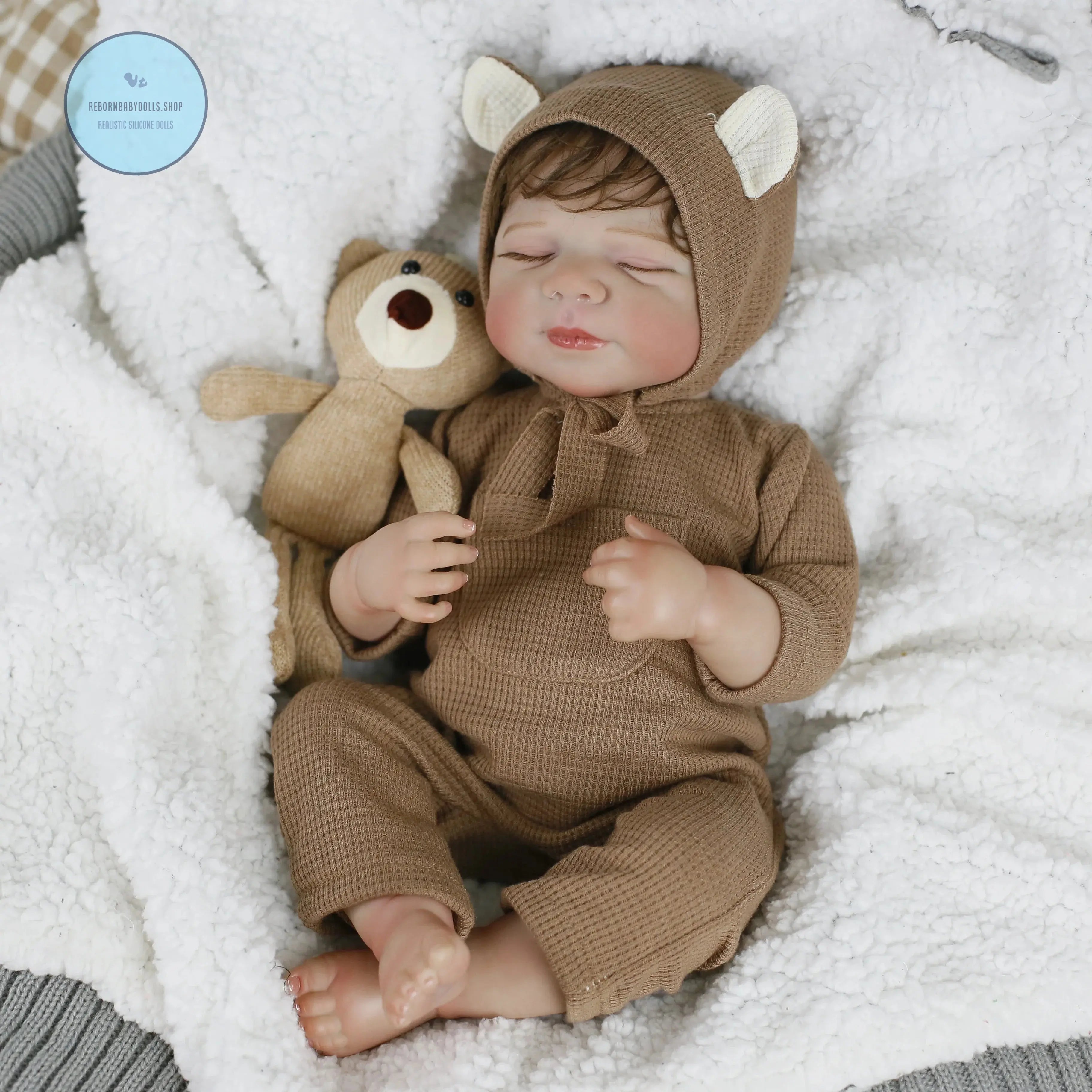 Image of Reborn Baby Dolls Lifereborn 19Inch 3D-Painting Skin Lifelike  Soft