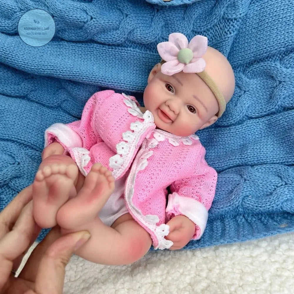 Image of Reborn Baby Dolls Micro 30Cm Whole Soft Silicone Reborn Baby Girl