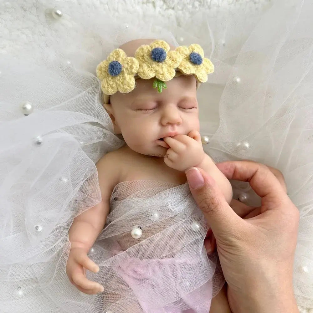 Image of Reborn Baby Dolls Mini 12 Inch Baby Girl Loulou Can Open Mouth