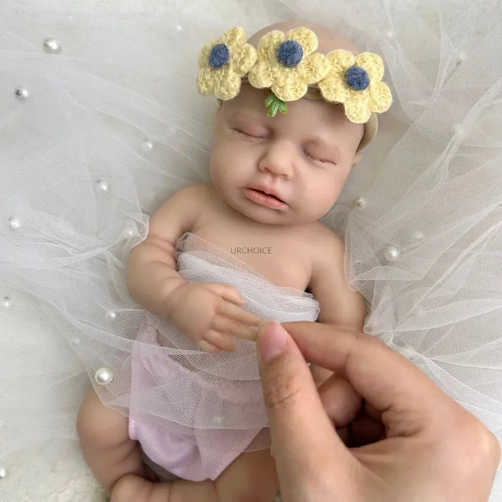 Image of Reborn Baby Dolls Mini 12 Inch Baby Girl Loulou Can Open Mouth